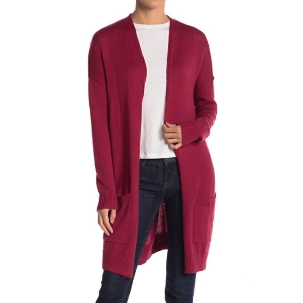 Abound Rhubarb Cardigan Sweater 